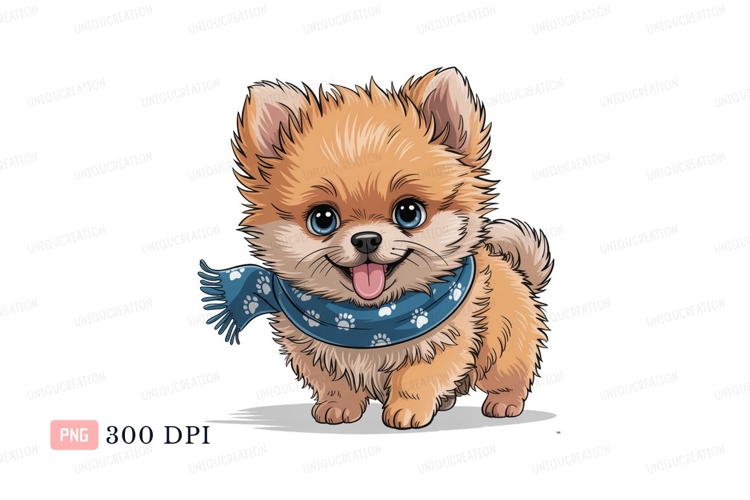 Pomeranian Clipart Image 22