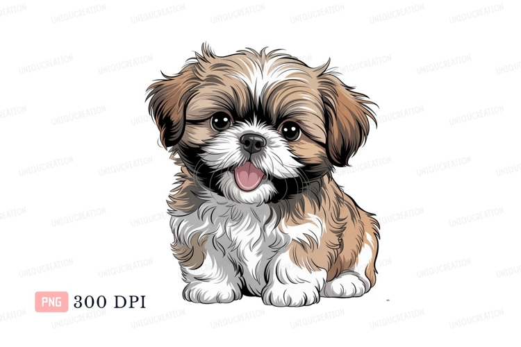 Shih Tzu Clipart Image 10