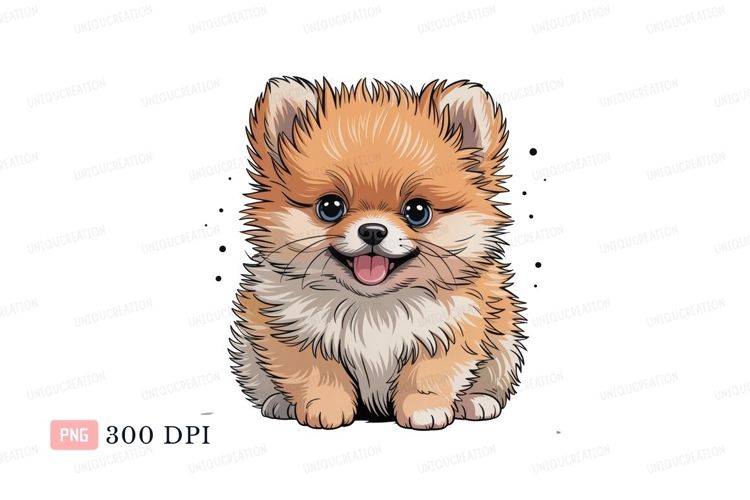 Pomeranian Clipart Image 21