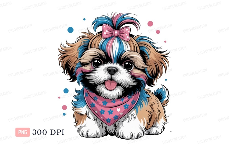 Blue Flowers Clipart Image 11