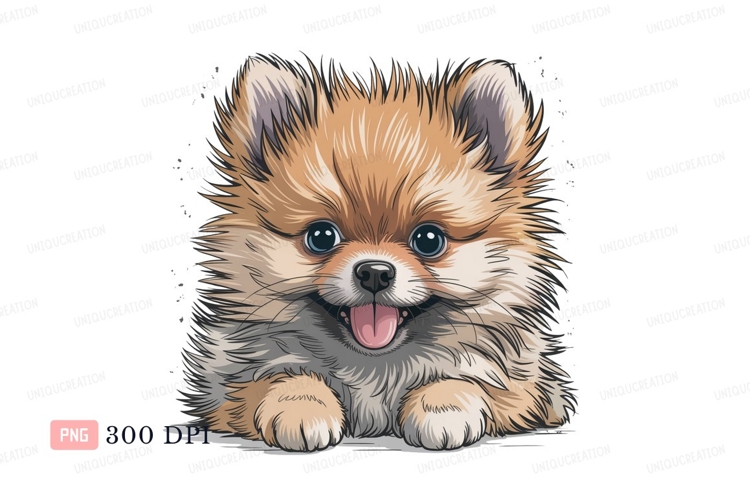Pomeranian Clipart Image 20