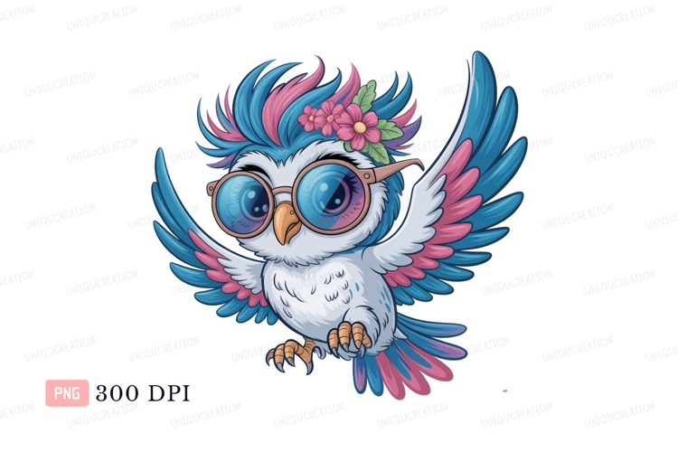 Blue Flowers Clipart Image 7