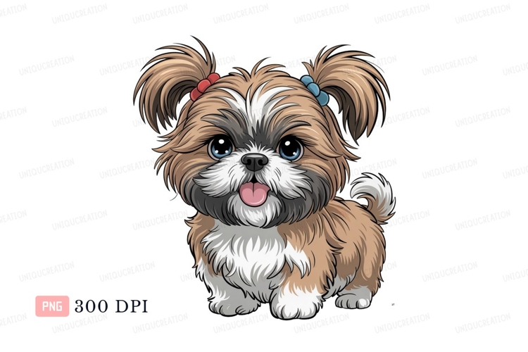 Shih Tzu Clipart Image 14