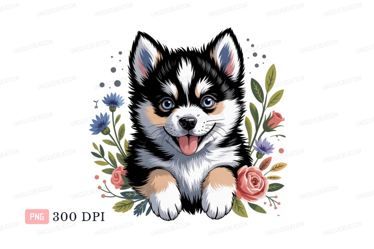 Blue Flowers Clipart Image 6