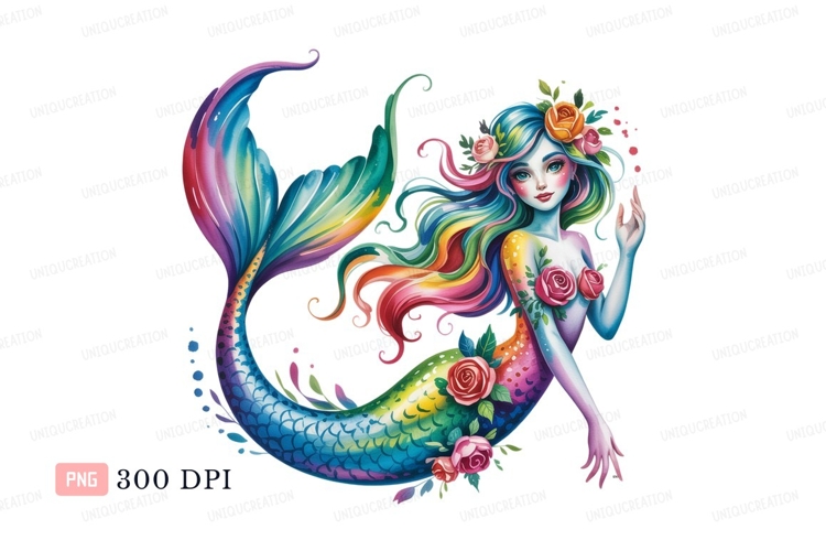 Mermaid Clipart Image 7