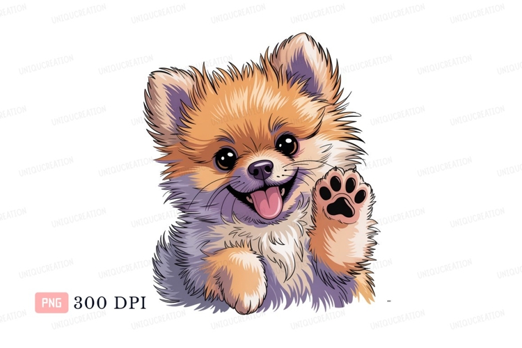 Pomeranian Clipart Image 18