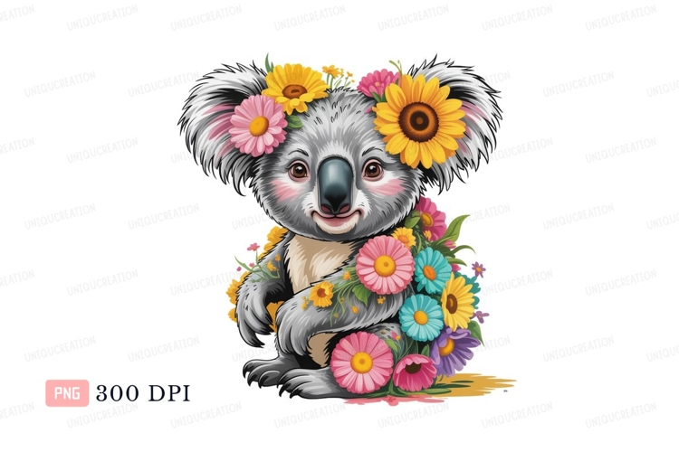 Blue Flowers Clipart Image 2