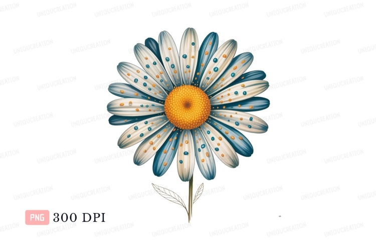 Blue Flower Clipart Image 22