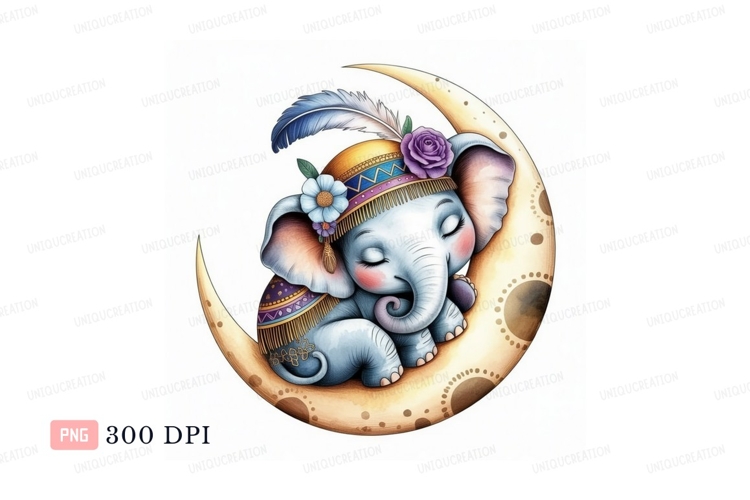 Cute Elephant Clipart Image 18
