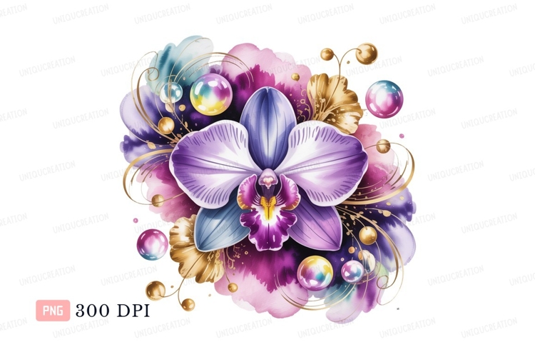 Orchid Clipart Image 23