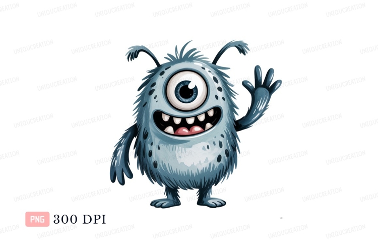 Cute Monster Clipart Image 18
