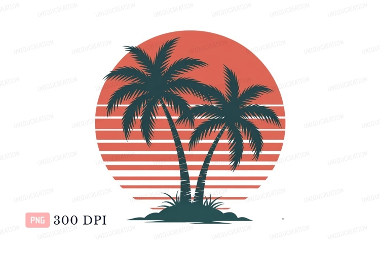 Palm Trees Silhouette Image 22