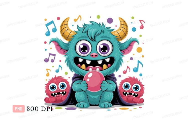 Cute Monster Clipart Image 14