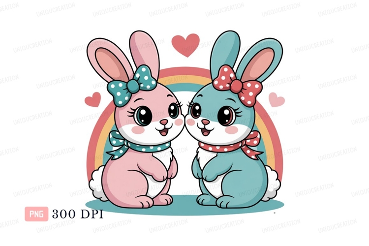 Bunnies Clipart Image 5
