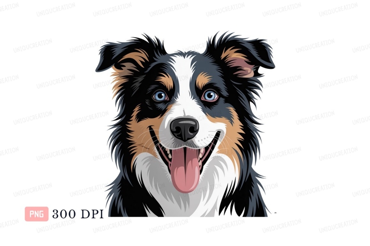 Australian Shepherd Clipart Image 14
