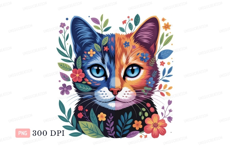 Blue Flowers Clipart Image 6