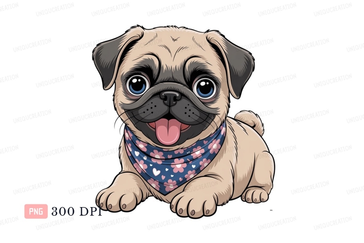 Pug Clipart Image 3