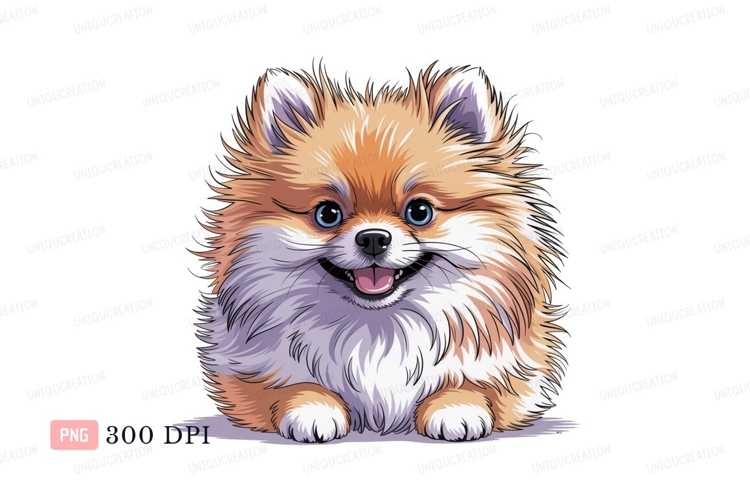 Pomeranian Clipart Image 11