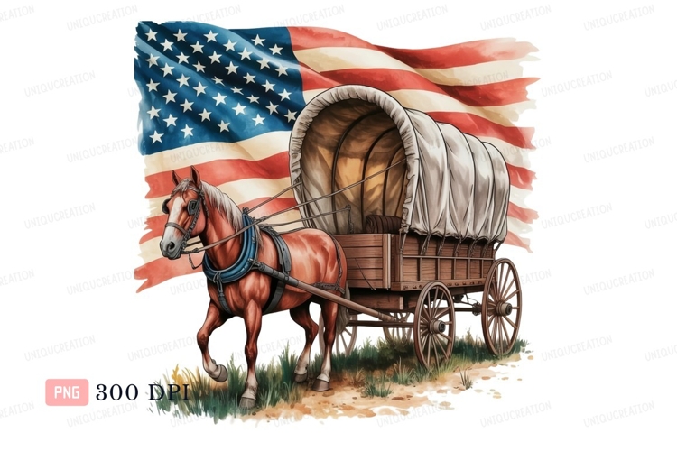 Covered Wagon Clipart Image 13