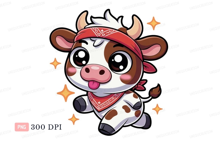 Cute Cartoon Cow Image 18
