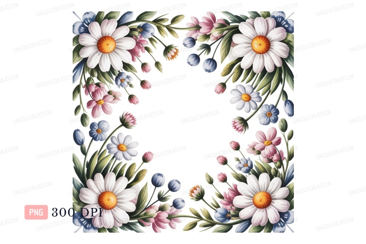 Flowers Border Clipart Image 3