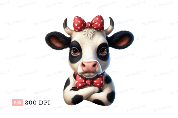 Cute Cartoon Cow Image 17