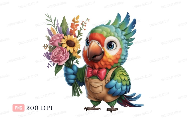Blue Flowers Clipart Image 8