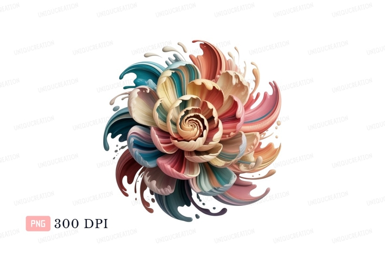 Blue Flower Clipart Image 8