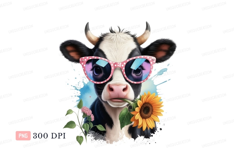 Cute Cartoon Cow Image 15