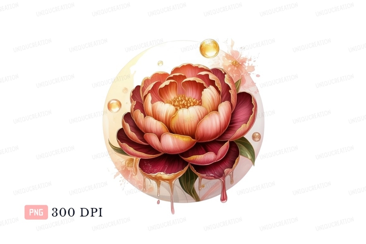 Peony Clipart Image 3