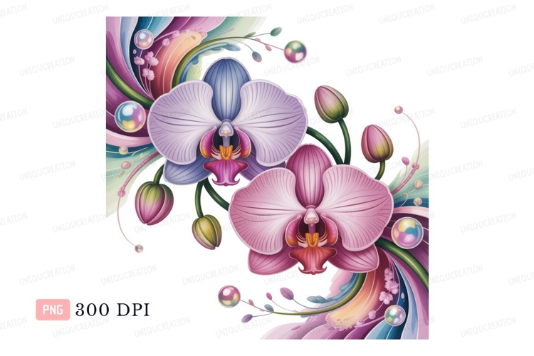 Orchid Clipart Image 18
