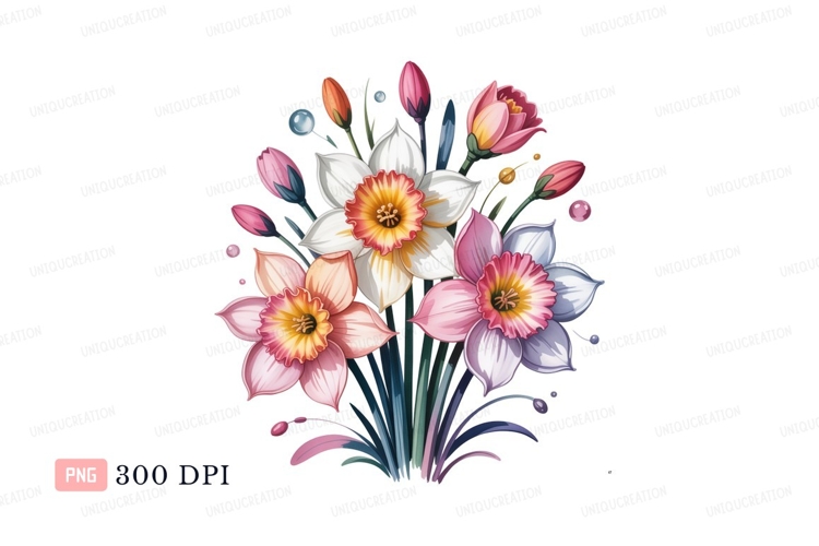 Daffodils Clipart Image 8