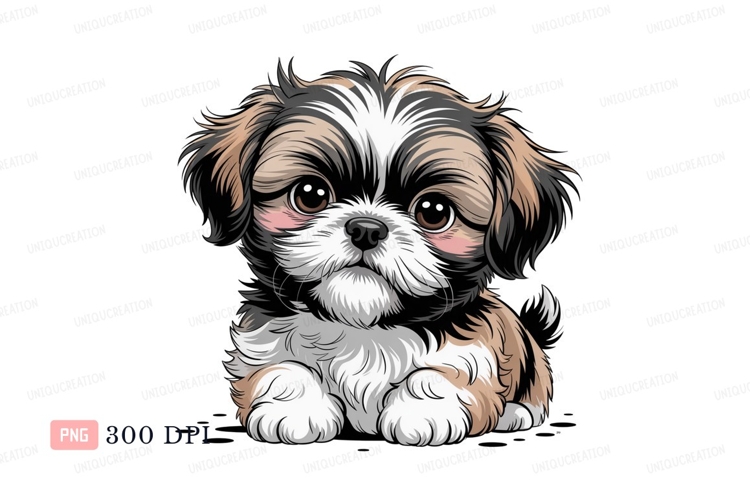 Shih Tzu Clipart Image 2