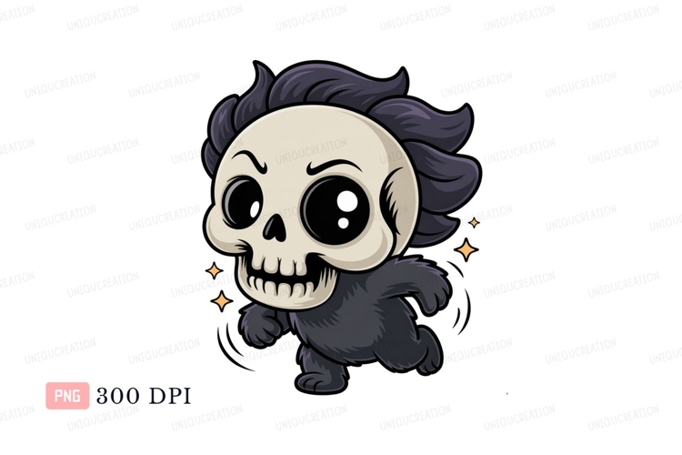 Cute Skull Clipart Image 24