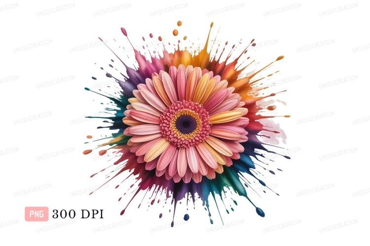 Purple Flower Clipart Image 7