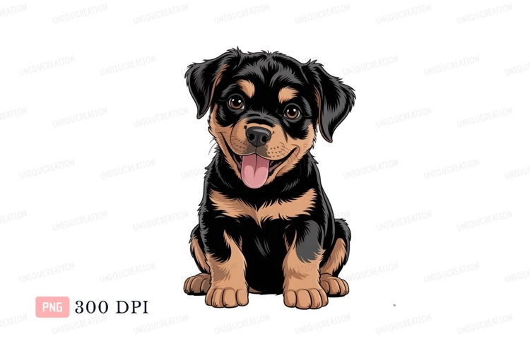Rottweiler Clipart Image 2