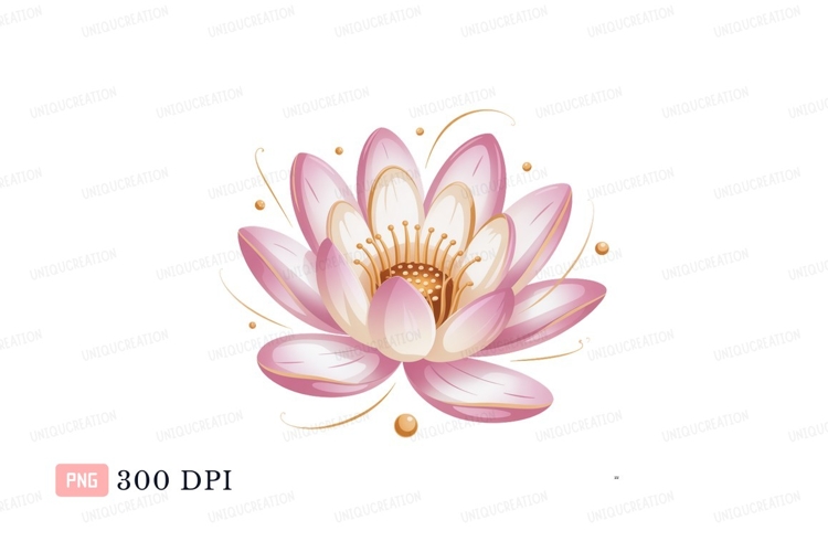 Lotus Flower Illustration Image 6