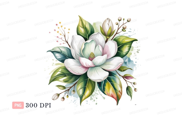 Magnolia Clipart Image 7
