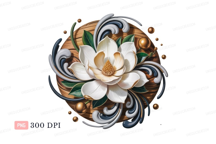 Magnolia Clipart Image 6