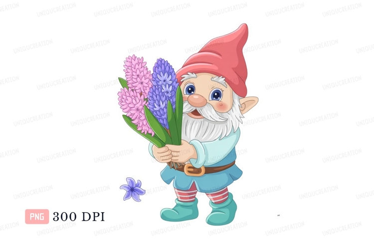 Blue Flowers Clipart Image 4