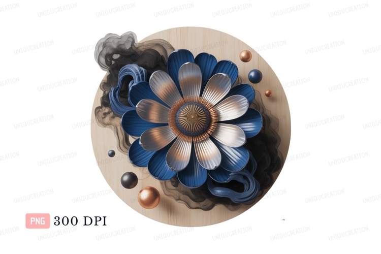 Blue Flower Clipart Image 16