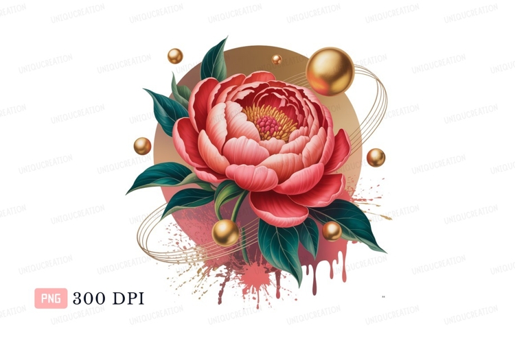 Peony Clipart Image 11