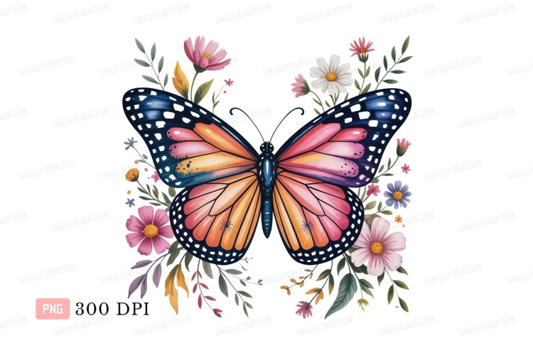 Monarch Butterfly Clipart Image 7