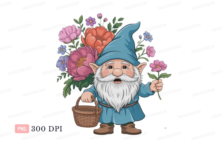 Blue Flower Clipart Image 6
