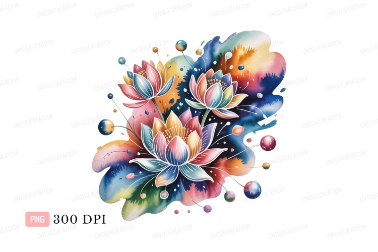 Lotus Flower Clipart Image 15