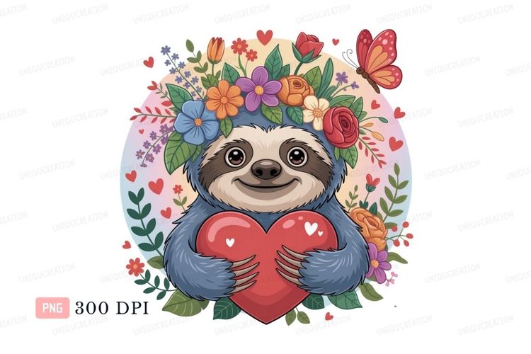 Sloth Clipart Image 12