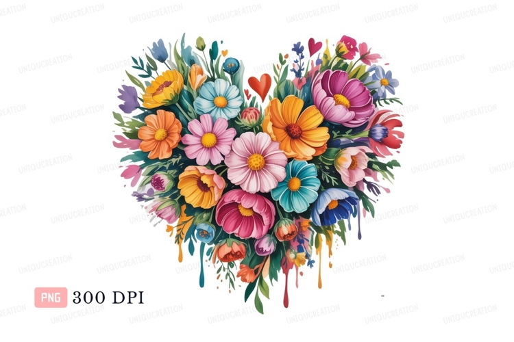 Heart shaped floral arrangement flowers bouquet
