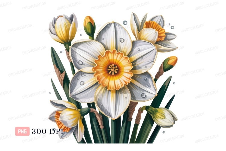 Daffodils Clipart Image 9