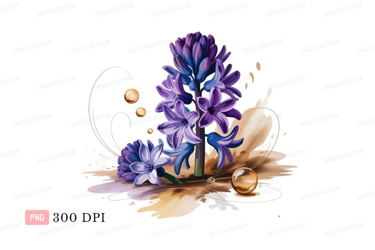 Blue Flower Clipart Image 19