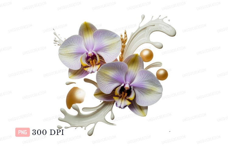 Orchid Clipart Image 4